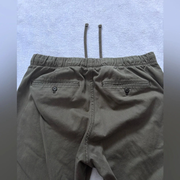 GAP Olive Green Jogger Pants Drawstring Waist Casual Comfy Size S - Picture 5 of 6